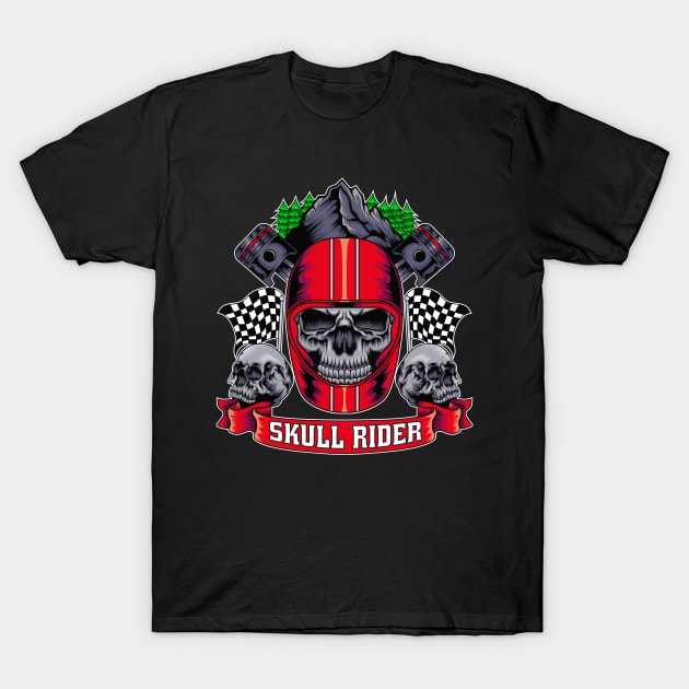Skull Rider T-Shirt by Marciano Graphic